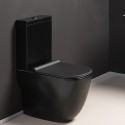 Bloc WC monobloc complet avec réservoir bas et abattant WILD BLACKMAT - CRISTINA ONDYNA WWL301313 