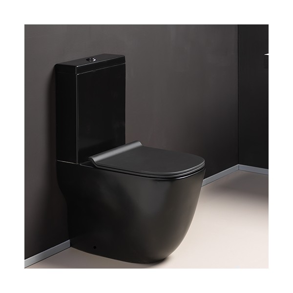 Bloc WC monobloc complet avec réservoir bas et abattant WILD