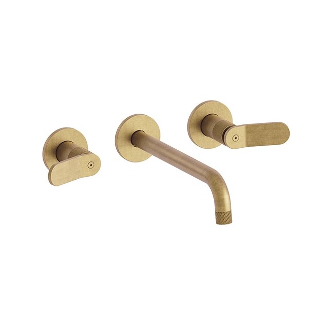 Mélangeur lavabo 3 trous OR Brossé EAST SIDE - CRISTINA ONDYNA ES24396P