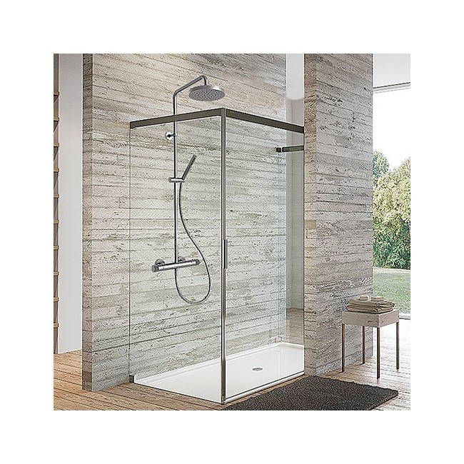 Colonne de douche thermostatique Métal Brossé EAST SIDE - CRISTINA ONDYNA ES48677