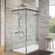 Colonne de douche thermostatique Métal Brossé EAST SIDE - CRISTINA ONDYNA ES48677