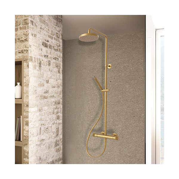 Colonne de douche Thermostatique GARY avec tablette Aquance - Colo