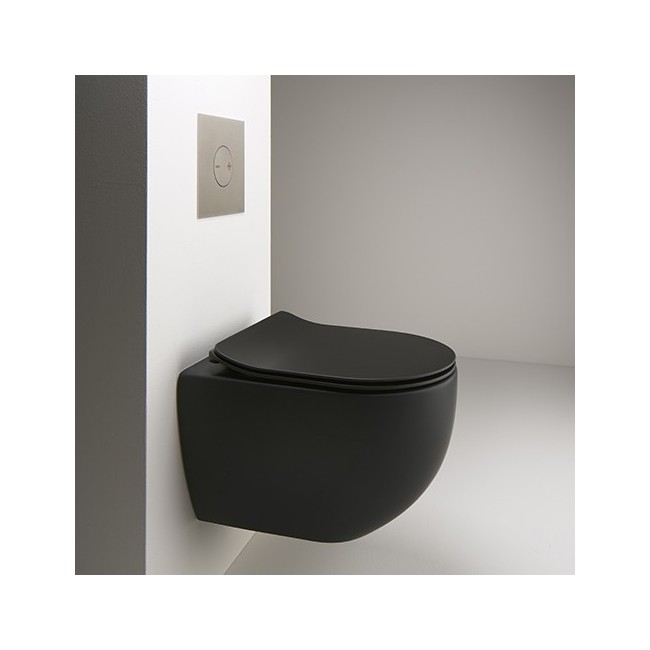WC suspendu Blackmat avec abattant CIOTOLA - CRISTINA ONDYNA WCI319113