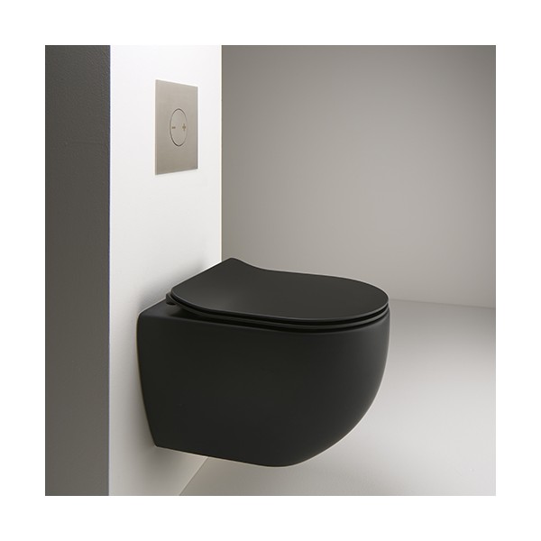 WC suspendu CUV couleur noir - Robinet&Co