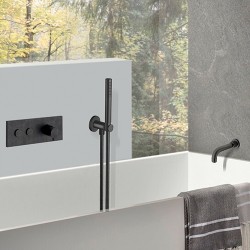 Robinet d'arrêt Chromé Noir Brossé EAST SIDE - CRISTINA ONDYNA EV48475