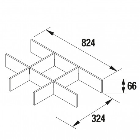 Séparateur tiroir inférieur pour meubles 1000 NOJA/ARENYS - SALGAR 85232