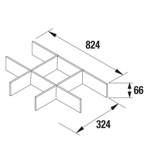 Séparateur tiroir inférieur pour meubles 1000 NOJA/ARENYS - SALGAR 85232
