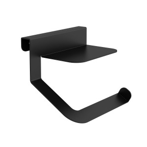 Porte-rouleau avec couvercle MINIMAL NOIR - SALGAR 86183