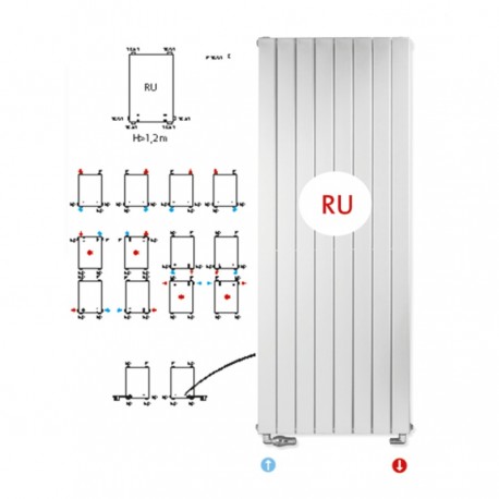 Radiateur chauffage central CHORUS Vertical simple - FINIMETAL