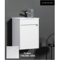 Ensemble meuble lave-mains et vasque Fresne Gris - ARMOBANY MI4031F