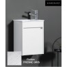 Ensemble meuble lave-mains et vasque Fresne Gris - ARMOBANY MI4013F