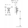 Thermostatique à encastrer Noir mat BLOCK SYSTEM - TRES 20625299NM