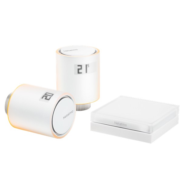 Tête Thermostatique Connectée et Intelligente Netatmo - Accessoire pour le  Thermostat Intelligent et pour le Pack pour chauffage collectif –