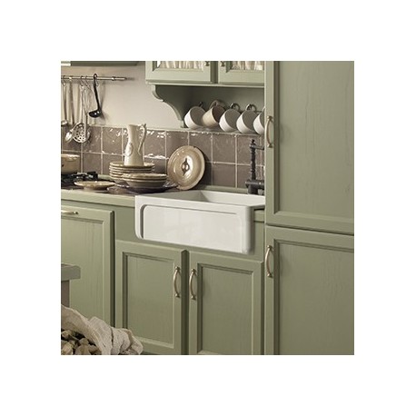 Evier céramique blanc YORKSHIRE - CRISTINA ONDYNA CAY758