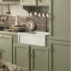 Evier céramique blanc YORKSHIRE - CRISTINA ONDYNA CAY758