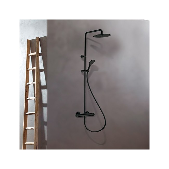 COLONNE DE DOUCHE THERMOSTATIQUE THETA BLACK MAT - CRISTINA ONDYNA TE49413