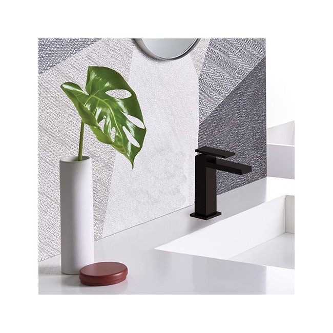 Mitigeur lavabo Noir mat TABULA - Cristina Ondyna TA22013