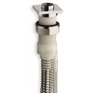 Support sur gorge avec flexible Follow Me 2m50 CHROME QUADRI - CRISTINA ONDYNA AC63351 Support sur gorge avec flexible Follow Me