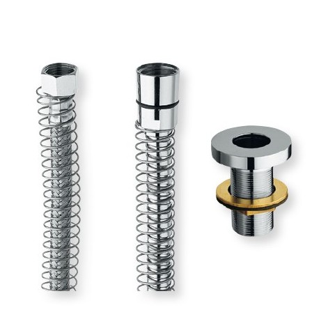 SUPPORT DESIGN+FLEXIBLE+RESSORT POUR DOUCHETTE SUR GORGE CHROME - CRISTINA ONDYNA AC61451 SUPPORT DESIGN+FLEXIBLE+RESSORT POUR D