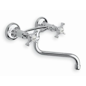 Mélangeur mural pour évier de cuisine rétro CHAMBORD - CRISTINA ONDYNA CH12451 Mélangeur mural pour évier de cuisine rétro CHAMB