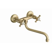 Mélangeur mural pour évier de cuisine rétro CHAMBORD VIEUX BRONZE - CRISTINA ONDYNA  CH12492 Mélangeur mural pour évier de cuisi