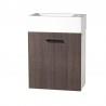 Meuble Lave-mains rectangulaire à suspendre - mini 25/45/60 BRUN ouverture droite - CRISTINA ONDYNA MS5251M