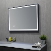 MIROIR RECTANGLE ELEGANCE CADRE NOIR MAT AVEC SENSOR - CRISTINA ONDYNA EL806013 MIROIR RECTANGLE ELEGANCE CADRE NOIR MAT AVEC SE