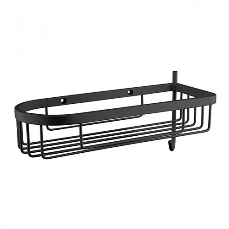 PORTE SAVON GRAND HOTEL PANIER ANGLE OU MURAL 27 cm/11 cm NOIR - CRISTINA ONDYNA GH15213 PORTE SAVON GRAND HOTEL PANIER ANGLE OU