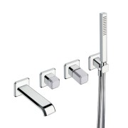 FACADE MITIGEUR ENCASTRE BAIN DOUCHE ITALY  POIGNEE CALACATTA EXIT108 - CRISTINA ONDYNA IT10251CC FACADE MITIGEUR ENCASTRE BAIN 