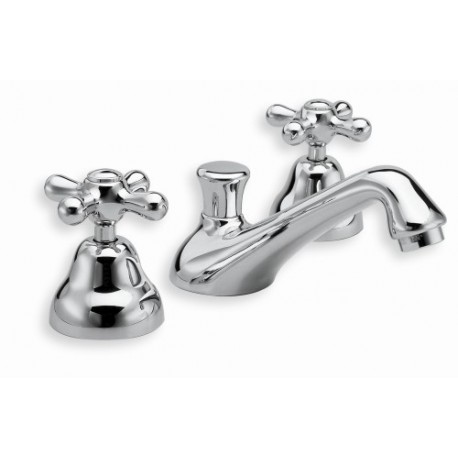 Mélangeur pour lavabo IMPERO  bec coulé 3 trous + Vidage - CRISTINA ONDYNA IM20151 Mélangeur pour lavabo IMPERO  bec coulé 3 tro