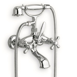 Mélangeur mural pour bain/douche IMPERO chromé sans colonnettes  - CRISTINA ONDYNA IM10051 Mélangeur mural pour bain/douche IMPE