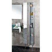 Armoire de salle de bain Inox tournante avec Miroir - CRISTINA ONDYNA  PK51506