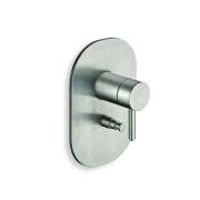 Façade mitigeur externe pour douche mural 2 sorties INOX CREATIONS - CRISTINA ONDYNA IX68928 Façade mitigeur externe pour douche