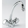 LAVABO ORDO BEC HAUT TETES CERAMIQUE CHROME + VIDAGE - CRISTINA ONDYNA OR11251 LAVABO ORDO BEC HAUT TETES CERAMIQUE CHROME + VID