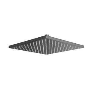 POMME DE DOUCHE CARREE 30X30 LAITON CHROME NOIR BROSSE - CRISTINA ONDYNA PD55775 POMME DE DOUCHE CARREE 30X30 LAITON CHROME NOIR