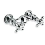 Mélangeur chromé pour douche fixation murale RETRO PARIGI - CRISTINA ONDYNA PG12251 Mélangeur chromé pour douche fixation murale