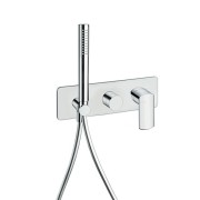 Façade douche / bain douche mitigeur murale 3 sorties PROFILO - CRISTINA ONDYNA PF60351 Façade douche / bain douche mitigeur mur