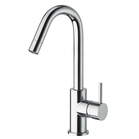 Mitigeur Triverde pour lavabo bec haut mobile chromé + Vidage - CRISTINA ONDYNA PM22651 Mitigeur Triverde pour lavabo bec haut m