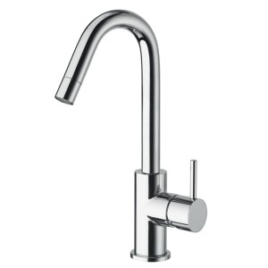 Mitigeur Triverde pour lavabo bec haut mobile chromé + Vidage - CRISTINA ONDYNA PM22651 Mitigeur Triverde pour lavabo bec haut m