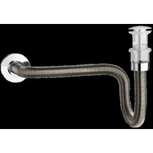 Passe Partout Siphon flexible D.32 L.80cm CHROME - CRISTINA ONDYNA PP13051 Passe Partout Siphon flexible D.32 L.80cm CHROME - CR