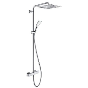 COLONNE DE DOUCHE QUADRI 300 NF THERMOSTATIQUE CHROME  - CRISTINA ONDYNA QD48651 COLONNE DE DOUCHE QUADRI 300 NF THERMOSTATIQUE 