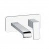 LAVABO MURAL QUADRI S AVEC PLAQUE SAILLIE 18 CM CHROME - CRISTINA ONDYNA QS25651 LAVABO MURAL QUADRI S AVEC PLAQUE SAILLIE 18 CM