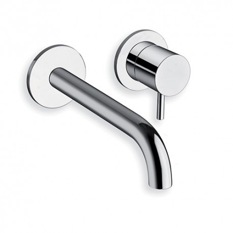 Mitigeur pour lavabo mural TRIVERDE 2 trous avec bec 18cm Chromé - CRISTINA ONDYNA TV25751