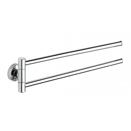 Porte-serviettes double GRAND HOTEL articule Chrome - CRISTINA ONDYNA - TE21451 Porte-serviettes double GRAND HOTEL articule Chr