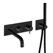 Façade externe de bain/douche mural Blackmat  2 sorties Triverde - Cristina Ondyna TV10213 Façade externe de bain/douche mural B