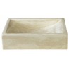 Vasque en pierre rectangulaire à poser sable travertin - CRISTINA ONDYNA UC3105 Vasque en pierre rectangulaire à poser sable tra