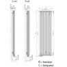 Radiateur LVI - EPOK V - 1000W FLUIDE - Vertical (haut.1800) - 3631810