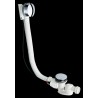 Vidage baignoire automatique 80 cm avec siphon chromé - CRISTINA ONDYNA VB41851 Vidage baignoire automatique 80 cm avec siphon c