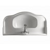 Lavabo en céramique Retro Luxe PARIGI 100cm BLANC BRILLANT - CRISTINA ONDYNA WPG10509