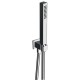 Ensemble Applique Prise D'Eau Douchette Flexible Carre Metal Brosse Robinetterie HYDROTHERAPIE - CRISTINA ONDYNA PD44377